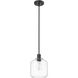 Asheville 1 Light 8 inch Matte Black Mini-Pendant Ceiling Light